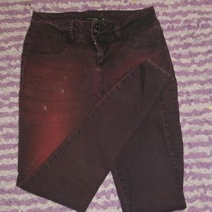 Multi- faded Skinny Jeans